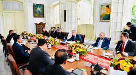 Presiden Joko Widodo menggelar pertemuan bilateral dengan PM Australia Anthony Albanese. (Dok. Sekretariat Presiden/Laily Rachev)
