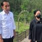 Presiden Jokowi dan Ketua DPR Puan Maharani saat mengunjungi Ibu Kota Nusantara (IKN), Penajam Paser Utara, Kalimantan Timur. (Dok. Dpr.go.id/Man)