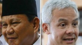 Kolase gambar Prabowo Subianto dan Ganjar Pranowo. (Dok. Istimewa)