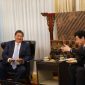 Menko Bidang Perekonomian Airlangga Hartarto bertemu METI Jepang Nishimura Yasutoshi. (Instagram.com/@airlanggahartarto_official)