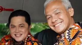 Gubernur Jawa Tengah, Ganjar Pranowo bersama Menteri BUMN, Erick Thohir. (Dok. Jatengprov.go.id)