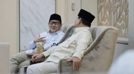 Ketua Umum Partai Gerindra Prabowo Subianto menyambangi kediaman Ketua umum PKB Muhaimin Iskandar (Cak Imin). (Dok. Tim Media Prabowo Subianto)

