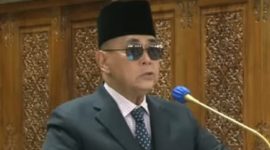 Tangkapan Layar, Pimpinan Pondok Pesantren Al Zaytun, Panji Gumilang. (Dok. Youtube.com/Al-Zaytun Official)
