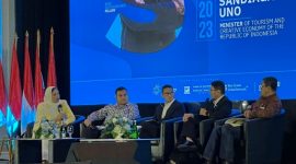 BOSF dan Sandiaga Uno sepakat memastikan ketersediaan lapangan kerja dan stabilitas harga sebagai salah satu kunci menuju Indonesia Emas 2045. (Dok. Istimewa)