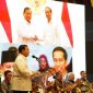 Capres Koalisi Indonesia Maju (KIM) Prabowo Subianto menghadiri Seminar Nasional Kebangsaan Bersama 1000 Guru, Rektor & Cendekiawan di Jakarta. (Dok. Tim Media Prabowo) 
