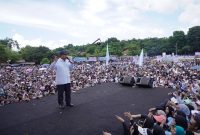 Calon Presiden nomor urut 2, Prabowo Subianto hadir di acara Deklarasi Dukungan dari masyarakat Subang dan Relawan. (Dok. TKN Prabowo - Gibran)  