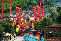Photo taken on June 12, 2026 shows a scene of the Linshui Palace in Gutian County of Fujian Province, southeast China. (Xinhua/Li Hao)
