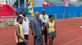 Awards Ceremony with Prime Minister of Vanuatu, Hon. Jotham Napat