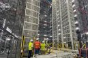 A glimpse of the newly automated warehouse.